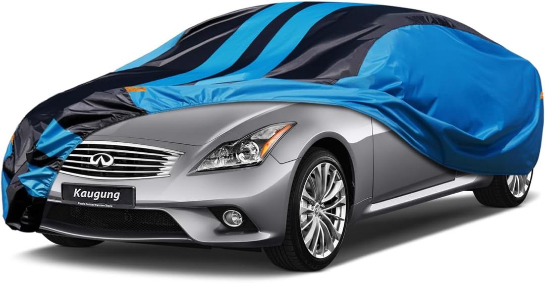 Car Cover Waterproof Custom Fit Infiniti G35/G372002-2025, Full Exterior Cover for Automobiles Lightweight Resistant Outdoor Sun UV Rain Dust Snow Wind Protection. (black)