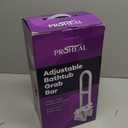 Adjustable Bathtub Grab Bar for Seniors and Fall Risk Patients - Safety Handle Rail for Fall Prevention - Universal Clamp On Bar