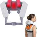 Shiatsu Neck and Back Massagers with Heat, 150 Mins Use, 4 Modes & Adjustable Massage Head, Mothers Day Gift for Mom, Electric 3D Deep Tissue Kneading for Shoulder, Leg, Muscle Soreness, Pain Relief (Lavender Gray)