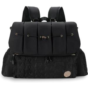 Diaper Bag Tote Baby Changing Bag Large Baby Bags for Mom Multifunction Travel Nappy Bag (Black)