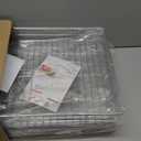 2-Tier Kitchen Cabinet Pull Out Shelf and Drawer Organizer Slide Out Pantry Storaqe Basket in Multiple Sizes (16" W x 21" D), Silver