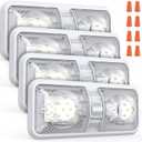 Aaleds RV Lights Interior, 12 Volt Led Lights 1000LM, Camper Lights 8W, RV Led Lights Interior Fixtures 12V, RV Ceiling Dome Light with Switch for RV/Camper/Trailer/Boat/Car (Natural White, 4Pack).