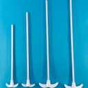 Loratory PTFE Foldable Anchor Stirrer Paddle - Stainless Steel Reinforced Shaft for Overhead Stirrers 600/120/7MM