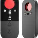 Hidden Camera Detectors for Hotel & Travel - 2025 Upgraded AI Detection Spy Finder - Features 7 Modes, Finds GPS Trackers & Wireless RF Bugs in Office, Car, Bathroom - Long 720-Hour Battery (Black)