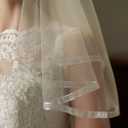 2 Tier Wedding Veil Bachelorette Party Veil With Comb Short Veils for Brides Veils for Women Wedding