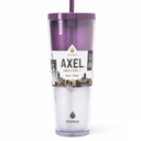 Manna™ Axel™ Plastic 24 O Tumbler & Straw Set - Purple
