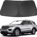 Windshield Sun Shade Fit for 2020-2024 2025 2026 Ford Explorer SUV, ST XLT, Limited, Platinum Accessories Foldable Sunshade Sun Visor Protector Keep Car Cool