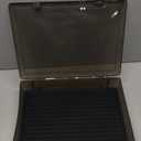 Chunful 1 Pc Name Tag Holder with Case, Foam Name Badge Storage Tray Holds 48 Badges ID Badge Tray Organizer for Desk Classroom Office School, 14 x 10.6 x 4 in (Black)