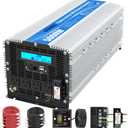 5000Watt Power Inverter ETL UL458 Listed Inverter 5000 W Converts 12V to 120 Vac with 40 Amps Hardwire Terminal and 4 AC Sockets Plus 30FT Wired Remote for Off Grid Solar System Truck RVs Emergency