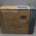 Sweetcrispy Home Office Managerial Executive Chair, Ergonomic Mesh Adjustable Swivel Mid-Back Chair with Comfortable Lumbar Support, Comfy Arms for Bedroom,Study,Student (18.5"D&Fixed Arm-Plus, Grey)