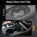 2 x Car Trash Can Bin with Lid - Mini Car Garbage Can Cup Holder-Black Small Leakproof Vehicle Trash Bin-Automotive Organizers and Storage for Back Seat Door SUV Accessories