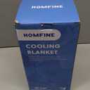 HOMFINE Cooling Blankets for Hot Sleepers - Summer Blanket Thin Lightweight Breathable Soft Double Side Enhanced Cooling for Bed Couch Sofa, Keep Cool for Night Sweats (Grey, 90 x 90 inches)