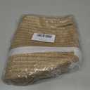 Decorative Wicker Storage Basket, 11" x 9" Indoor Plant Basket for Home Decor, Round Woven Dog Cat Toy Bin with Handle, Bathroom Towel Storage, Jute Planter Holder, Shelf Closet Organizer