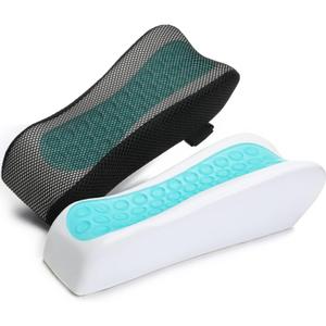 Chair Ergonomic Armrest Cooling Gel Pads Elbow Pillow Pressure Relief Office Chair Gaming Chair armrest with Memory Foam armrest Pads 2-Piece Set of Chair (Gel+ Memory Foam)