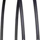 ALLZEDREAM Microfiber Leather Purse Strap Replacement Tote Bag Handbag Shoulder Handles 2 Pcs, Black, 1.8cm