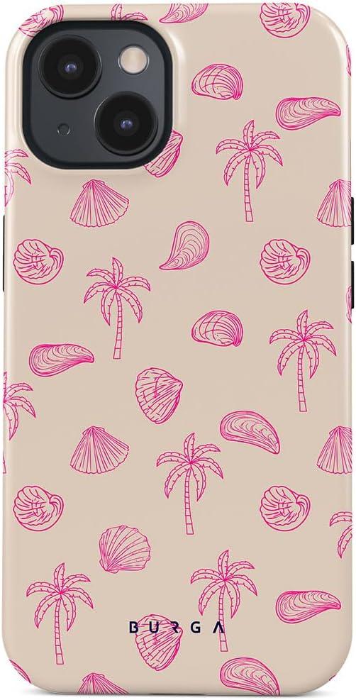 BURGA Phone Case for iPhone 14 Plus - Cute, Trendy, Aesthetic, Pattern Phone Cover, Hard Shell Protection - fits Apple iPhone 14 Plus Case for Women and Men (Beach Please)