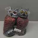 Hedoc 2 Pack Fake Owl Decoys to Scare Birds Away, Rotating Head Bird Deterrents, Nature Enemy Scarecrow Plastic Statues, Pest Repellent for Gardens and Patios