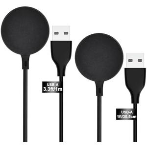 COSOOS 2-Pack USB Charging Cable for Samsung Watch Charger, Galaxy Watch6/6 Classic/ 5/5 Pro/4/4 Classic/3/Active 2/1, 1m Long & 30cm Short Replacement Wireless Charger for Galaxy Watch