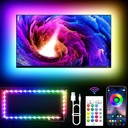 TV LED Lights, 11.5ft LED Lights for 32-55 Inch TV, RGB TV Backlight Behind with Remote, Music Sync Bluetooth APP Control Strip Lights USB Powered for Bedroom, PC, Gaming Monitor