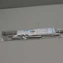 AIZESI Tension Rod 24 to 46 Inch, 1Pcs Silver Tension Rod Tension Curtain Rod, Spring Tension Rod No Drilling Adjustable Curtain Rod for windowkitchenclosetdoorway