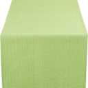 DII Everyday Collection, Fringed Solid Tabletop, Table Runner, 14x72, Green