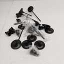 Vintage Black Candelabra Candle Holders for Fireplace & Dining (4sets (12 Pcs)