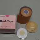 Boob Tape Breast Lift Tape for Large Breasts with 2 Pcs Nipple Covers Invisible Boobtape for A-G Cup(Beige,3 in)