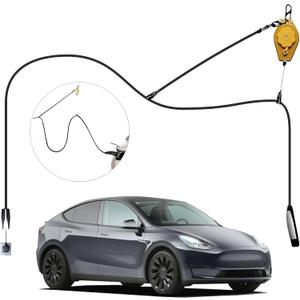EV Charger Retractable Cord Reel, Overhead EV Charging Cable Organizer for Garage, 6.6 ft Reach, Ceiling or Wall Mount, Compatible with Tesla NACS & Most J1772 Cables
