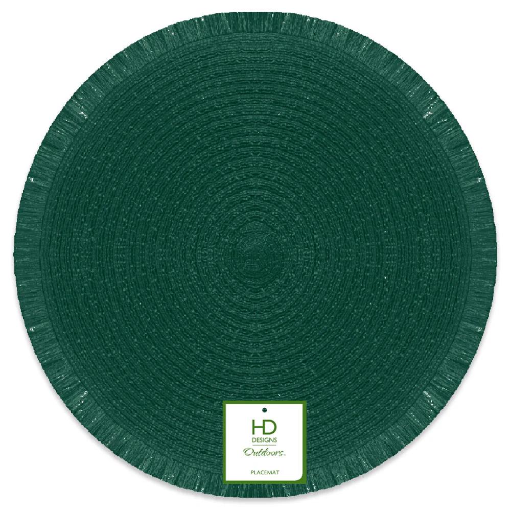 HD Designs Outdoors™ Green 4 Pack Fringe Placemats