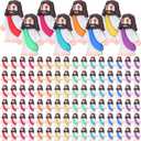 Barydat 200 Pack Mini Jesus Figurines Bulk Easter Tiny Jesus Figures Pocket Rubber Toys to Hide and Seek Christ Savior VBS 2026 Party Favors for Easter Church Sunday School Baptism Gift(Bright Color)