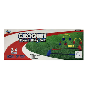 MISCO TOYS Croquet Foam Play Set (Indoor/Outdoor) 2-4 Players