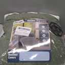 KinCam Recliner Covers, Stretch Reclining Chair Covers, Recliner Sofa Slipcovers Stripe Jacquard Recliner Couch Covers Furniture Protector Covers for Pet Kid (1 Seater, Greyish Green)