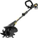 Cordless Tiller Cultivator Fit for DeWALT 20v Max Battery, 360RPM Electric Rototiller 7.8 Tilling Width & 5 Depth for Gardening & Farming(Battery not Included)
