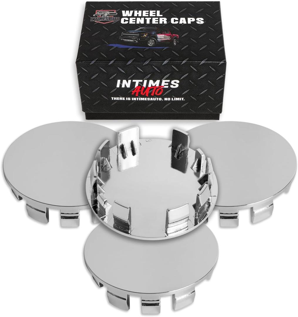 62MM 2.4 Inch Wheel Center Caps Rim Wheel Center Hub Caps, Pack of 4 Chrome