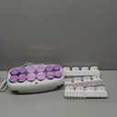 Conair Hot Rollers for Long, Medium & Short Hair, 12 Ceramic Flocked 1-Inch and 1-Inch Heated Hair Rollers with Clips, Hot Curlers for Women, Volume & Curls