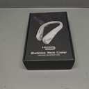 Kakashi 6000mAh Portable Neck Fan Rechargeable, Bladeless Operated Wearable Personal Fan with 3 Speeds, 360Cooling Leafless Hanging Neck Fan Blow Cold Air for Travel Outdoor (White)