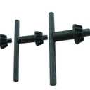 TAODAN 1 Set 5 Sizes Replacement Drill Chuck Key Wrench Premium Steel Drill Clamping Tool Chuck Diameter 1/4 Inch 3/8 Inch 1/2 Inch 5/8 Inch 3/4 Inch