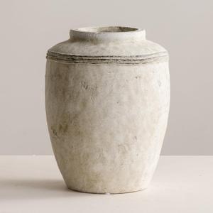 Large Ceramic Flower Vase, Rustic Farmhouse Terracotta Vase for Home Decor, Decorative Pottery Vases for Table Centerpiece, Living Room, Bookshelf, Bedroom, Kitchen, 10.4" (Large)