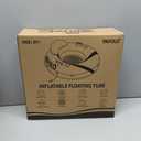 River Tubes for Floating Heavy Duty, Pool Float Adult,53" Inflatable Float Tube for Beach Lake Rafting, River Floats with Mesh Bottom (Green and Grey)