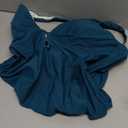 SUUKSESS Women One Piece Tummy Control Swimsuit Deep V Neck Cutout Bathing Suit (Large, Peacock Blue)