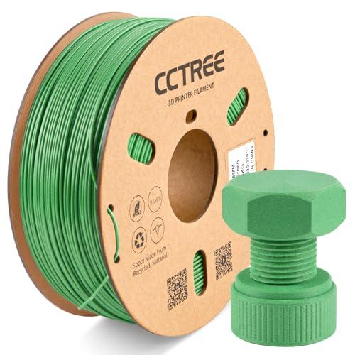 CCTREE 3D Printer ASA Filament 1.75MM High Speed ASA Filament UV-Resistant, Great for Outdoor Functional Parts,Heat & Weather Resistant 3D Printer Filament 1kg (2.2lbs) Sppol (Galaxy Green)