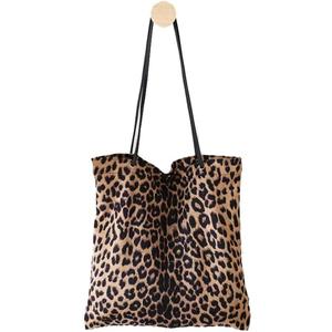 Leopard Shoulder Bag Soft & Lightweight Large Tote Purse Handbag Travel Satchel Gift for Women