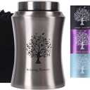 Tree of Life Urns for Human Ashes - Cremation Urns Adult for Funeral, Burial or Home - Decorative Urn for Ashes Male Female (220 Cubic inches, Original(Tree))