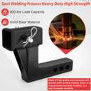 2 Inch Trailer Hitch Receiver Extension with 6 inch Rise/Drop Compatible with All Standard 2" Hitch Receivers Trailer Hitch Riser Extender with Pin and Clip by Fetechmate