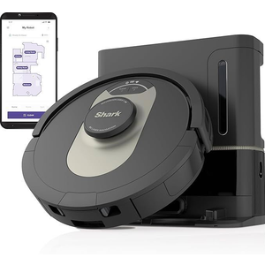 Shark AV2501AE AI Robot Vacuum with XL HEPA Self-Empty Base, Bagless, 60-Day Capacity, LIDAR Navigation, Perfect for Pet Hair, Compatible with Alexa, Wi-Fi Connected, Carpet & Hard Floor, Black