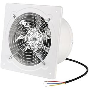 Nalle 8 inch Exhaust Fan Through Wall Extractor Exhaust Ventilation Fan 110V Exhaust Smoke Fan Ventilation for Kitchen, Bathroom,laundry room,Toilets, Garage, Shopping Mall and Office (500 CFM/White)