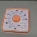 Secura 7.5 Inch Visual Timer, 60 Minute Oversize Countdown Visual Timer for Kids and Adults, Durable Mechanical Time Management Tool (Orange)