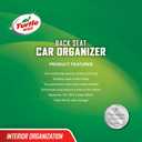 Turtle Wax Hanging Back Seat Car Organizer, Black