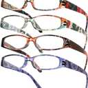 Gaoye 4-Pack Readers for Women, Blue Light Blocking Reading Glasses, Stylish Reading Glasses for Women in 4 Patterns