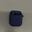 AhaStyle Upgrade Silicone Case Protective Cover [Front LED Visible] Compatible with Apple AirPods 2 & 1 (Navy Blue)